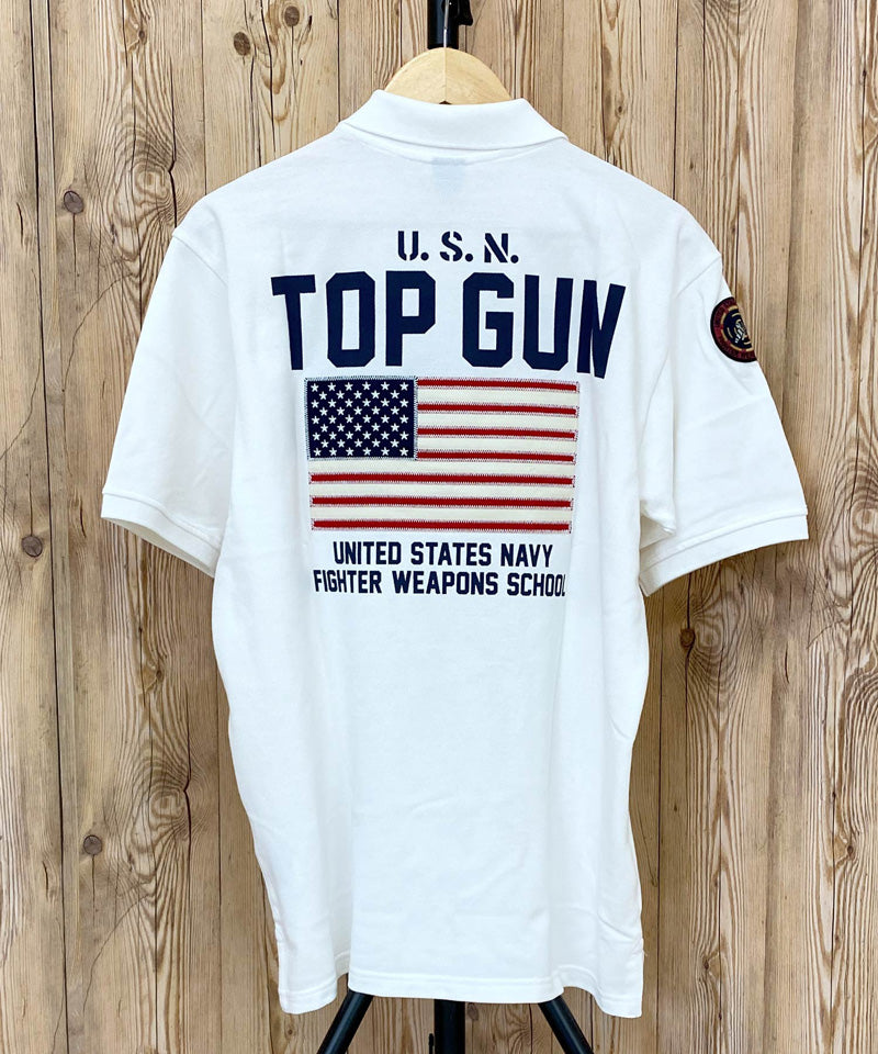 AVIREX アヴィレックス FLAG TOPGUN 半袖ポロシャツ アビレックス – TopIsm