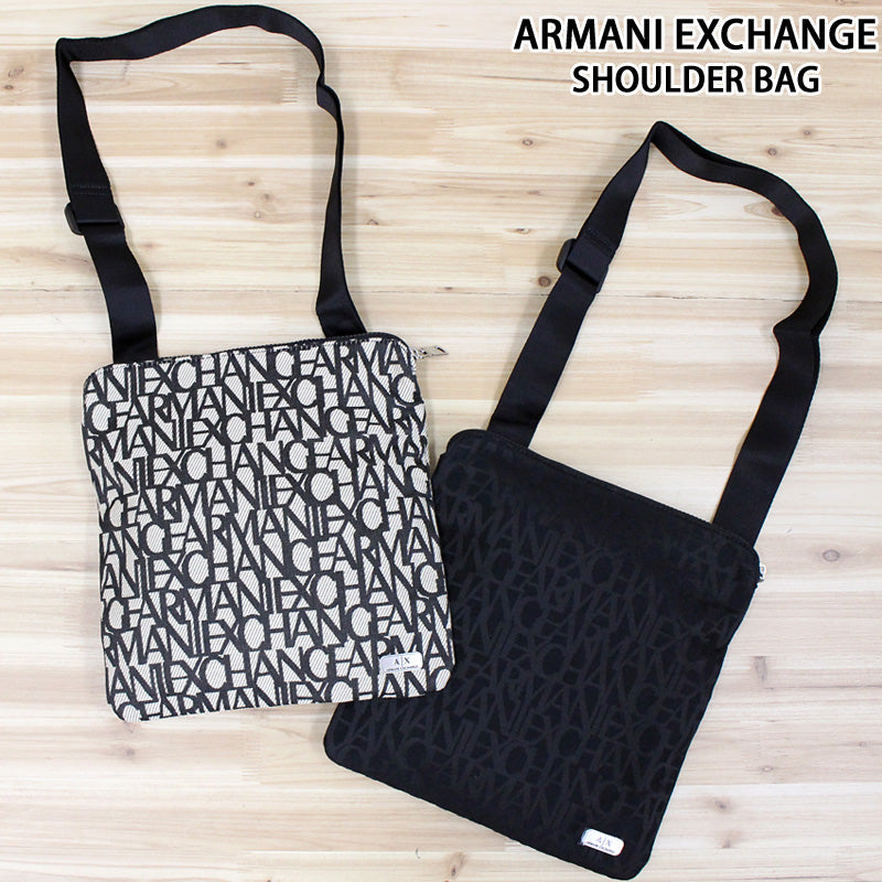 ARMANI EXCHANGE アルマーニエクスチェンジ AX オールオーバーロゴ ショルダーバッグ サコッシュ