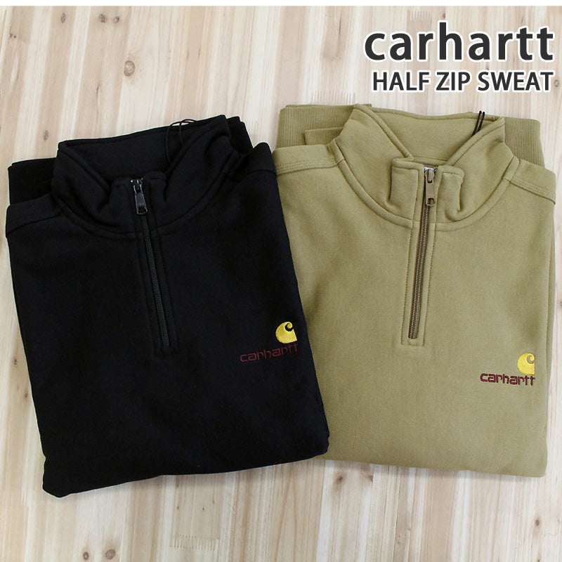 carhartt カーハート ハーフジップ アメリカンスクリプト スウェット