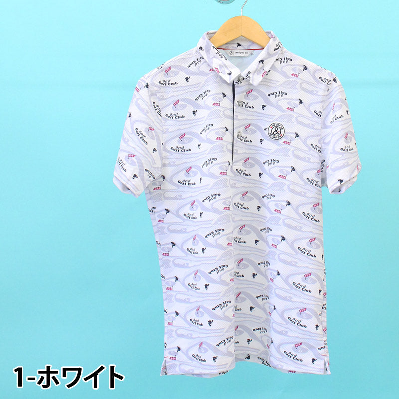 and per se アンパスィ ゴルフウェア メンズ ポロシャツ 半袖 ゴルフ