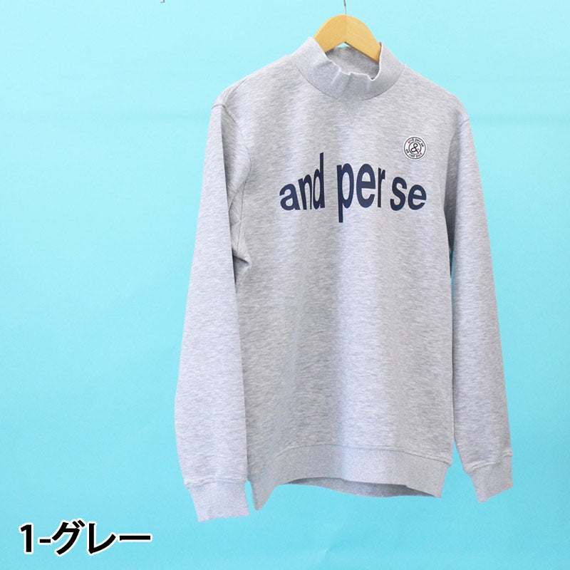 and per se アンパスィ ゴルフウェア メンズ トレーナー モックネック
