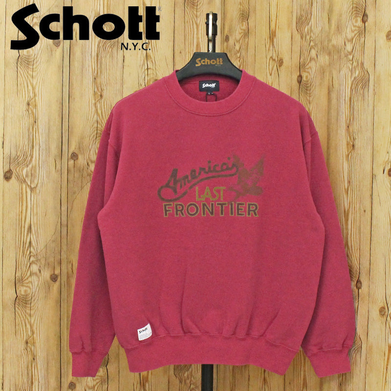 Schott ショット フェード ラスト フロンティア クルー スウェット