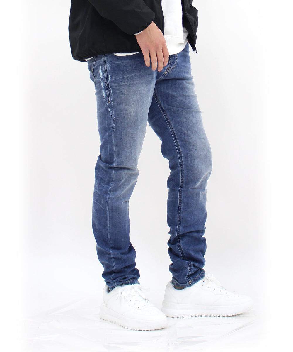 DIESEL JOGG JEANS スリム サイドダメージ ジョグデニム THOMMER CB-NE 