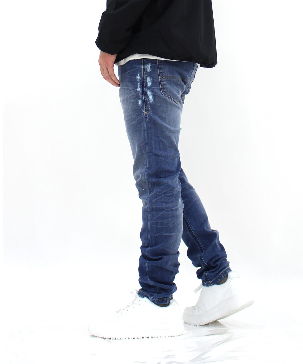 DIESEL JOGG JEANS スリム サイドダメージ ジョグデニム THOMMER CB-NE