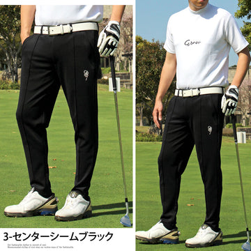 GIORNO SEVEN ジョルノセブン ゴルフパンツ ゴルフウェア メンズ ブランド ストレッチ ジャージ センターシーム 立体ロゴ