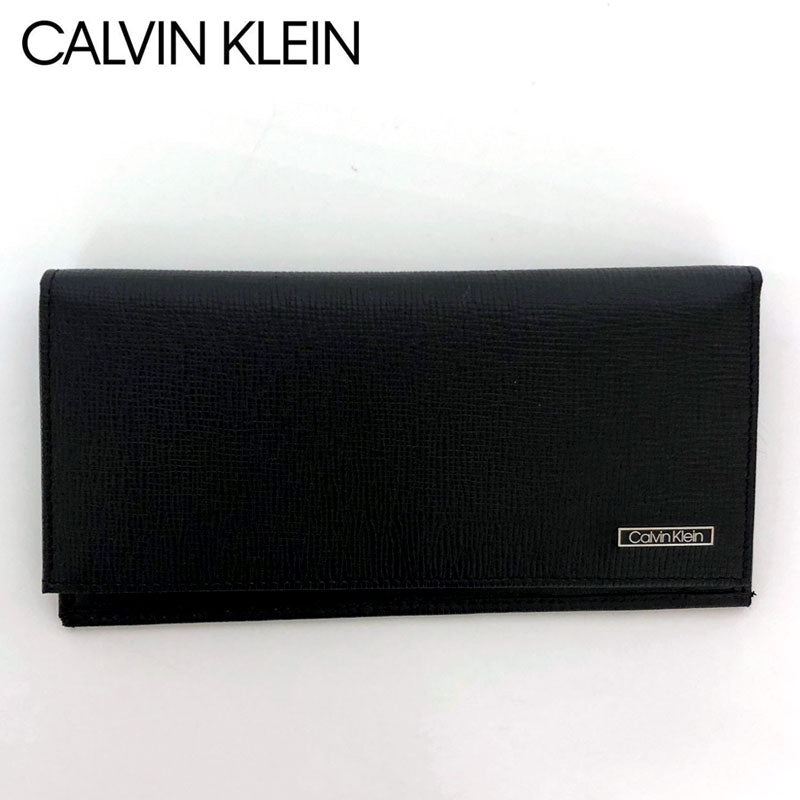 Calvin Klein カルバンクライン CK リアルレザーエンボス サイド