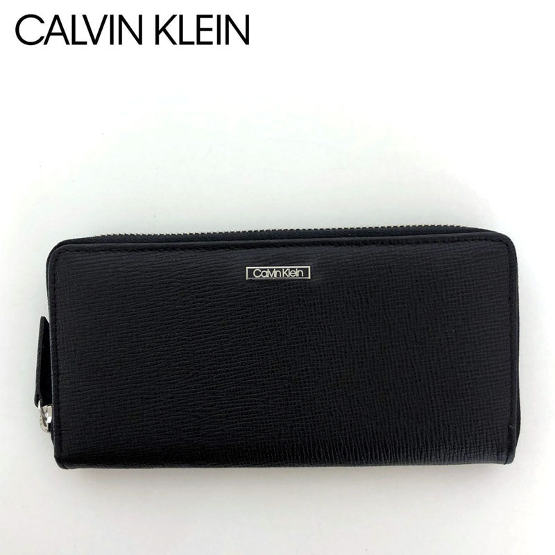 Calvin Klein カルバンクライン CK リアルレザーエンボス センター