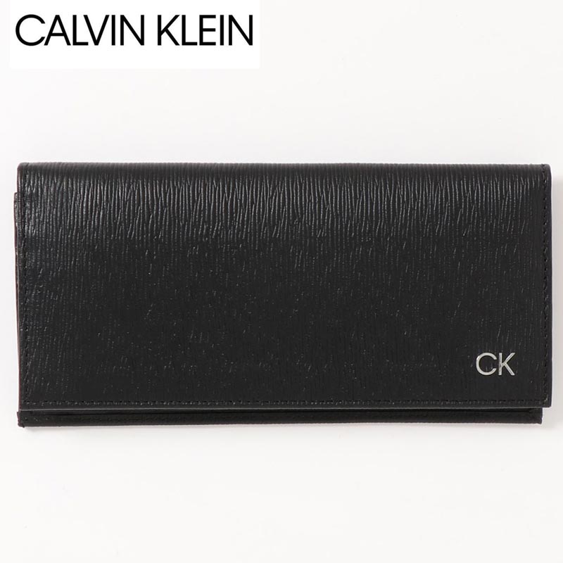 Calvin Klein カルバンクライン CK リアルレザーエンボス ワンポイント