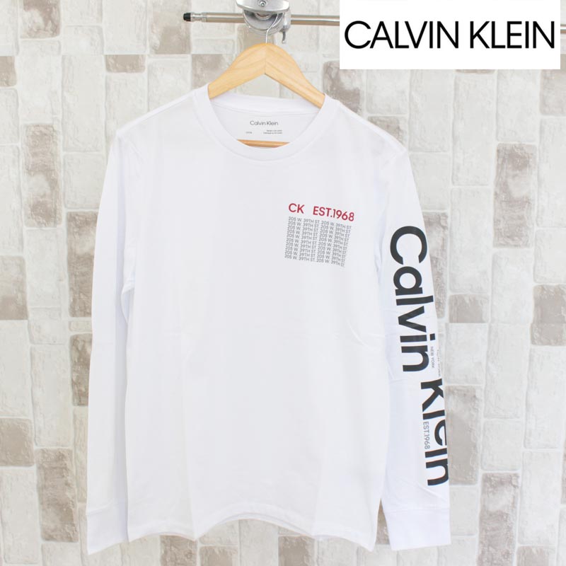 Calvin Klein カルバンクライン CK スリーブ BIGロゴ クルーネック