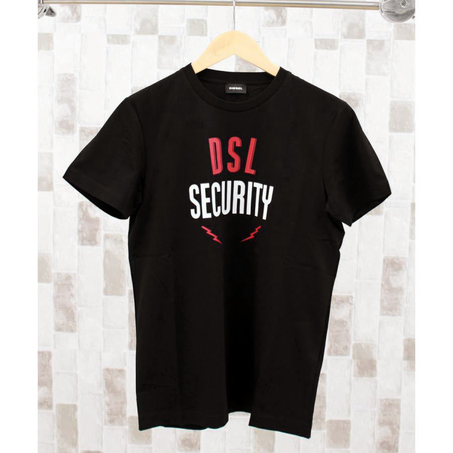 DIESEL ディーゼル SECURITY ロゴプリント 半袖 Tシャツ「T-DIEGOS-N24