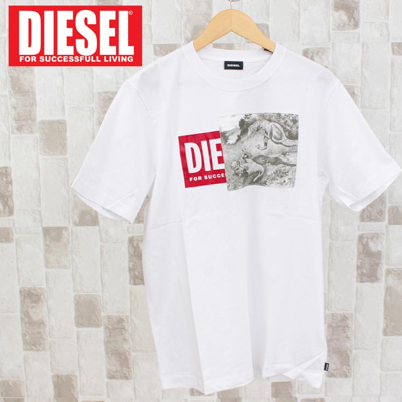 DIESEL ディーゼル メンズ Tシャツ 半袖 ロゴ フォト プリントT-JIST-XH 男女兼用 ユニセックス