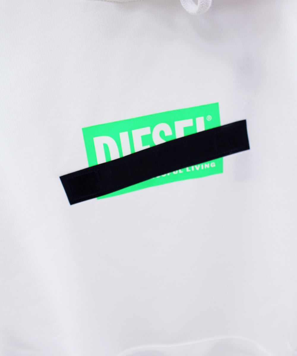 DIESEL ディーゼル ボックスロゴ スウェットプル パーカー