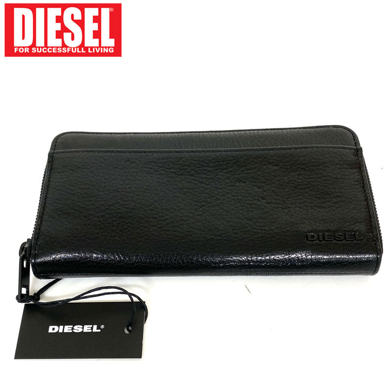 DIESEL ディーゼル 財布 長財布 レザー 本革 - 長財布