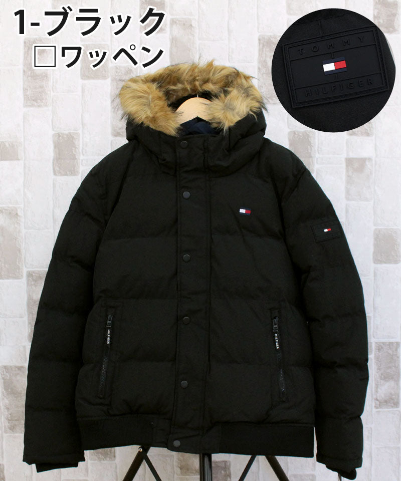 TOMMY HILFIGER スノーケルフーディーボンバージャケット - ダウン