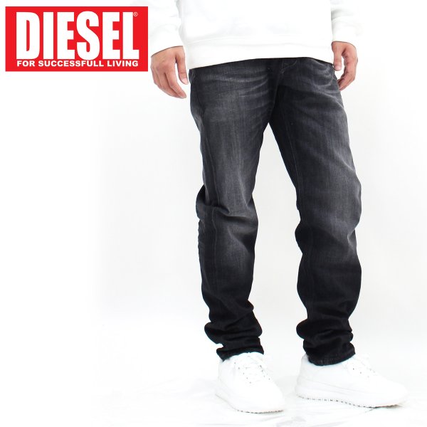 DIESEL ディーゼル レギュラー テーパード ストレッチ デニムパンツ ...