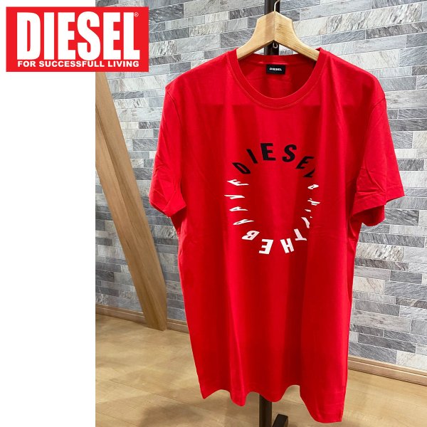 DIESEL ディーゼル サークルロゴプリント クルーネック 半袖Tシャツ T