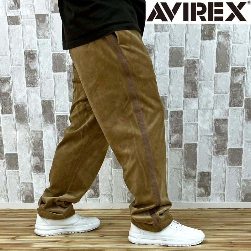AVIREX アヴィレックス VELOUR TRACK PANTS ベロア トラック パンツ
