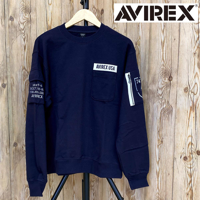 AVIREX アヴィレックス FATIGUE クルーネック スウェット