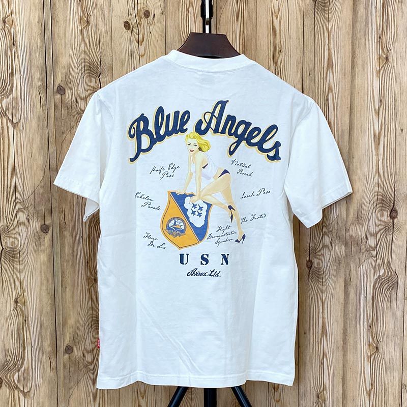 AVIREX アヴィレックス BLUE ANGELS PINUP GIRL 半袖Tシャツ