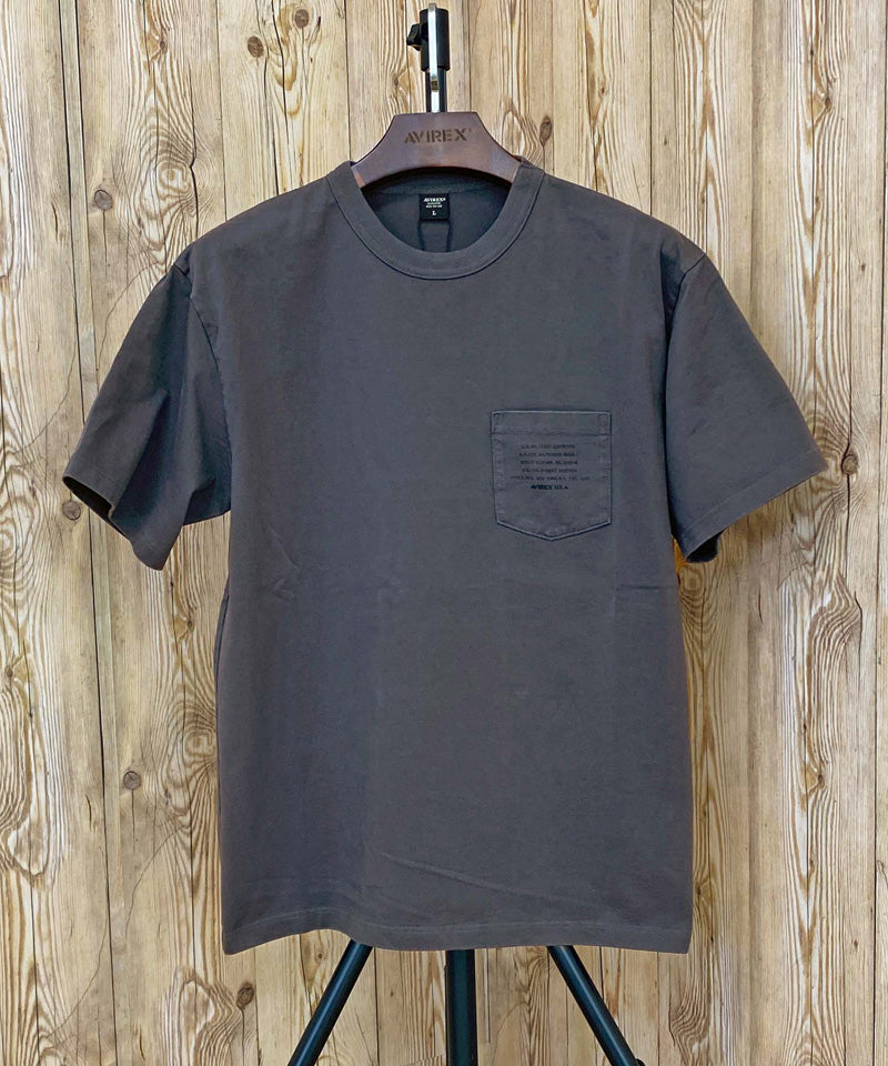 国内発送【AVIREX】MIL. STENCIL OFFICIAL LOGO T-SHIRT AVIREX アヴィレックス MIL. STENCIL OFFICIAL LOGO 半袖Tシャツ