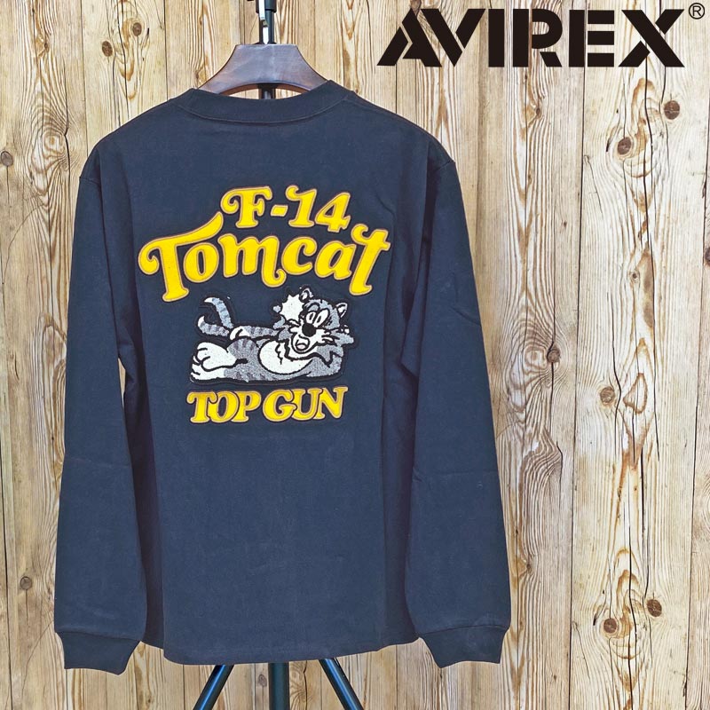 AVIREX カーディガン 青色 刺繍ロゴ付き Amazon.co.jp: [Avirex 