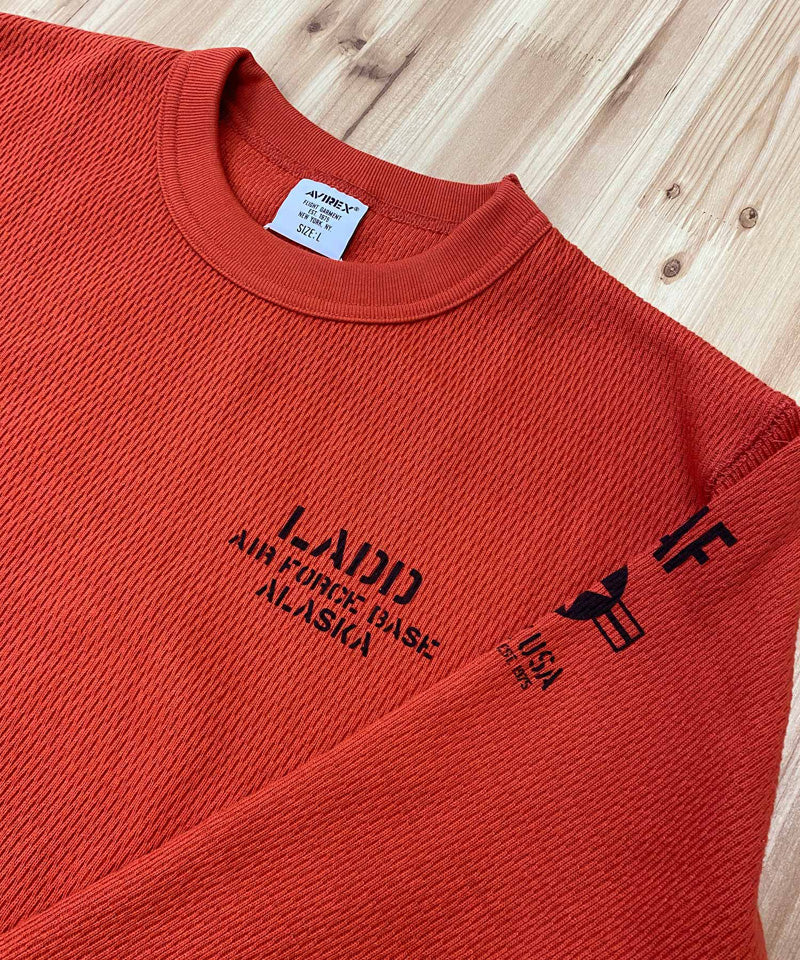 AVIREX アヴィレックス HONEYCOMB WAFFLE T-SHIRT USAF ハニカム