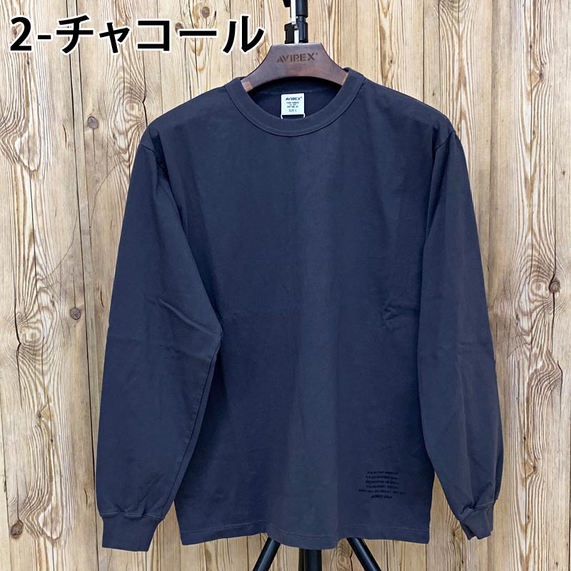 AVIREX アヴィレックス MIL. STENCIL OFFICIAL LOGO ロングTシャツ