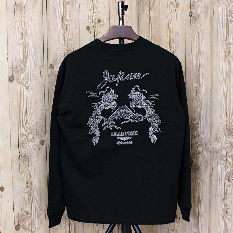 AVIREX アヴィレックス ダブルドラゴン スーベニア 長袖Tシャツ ロング