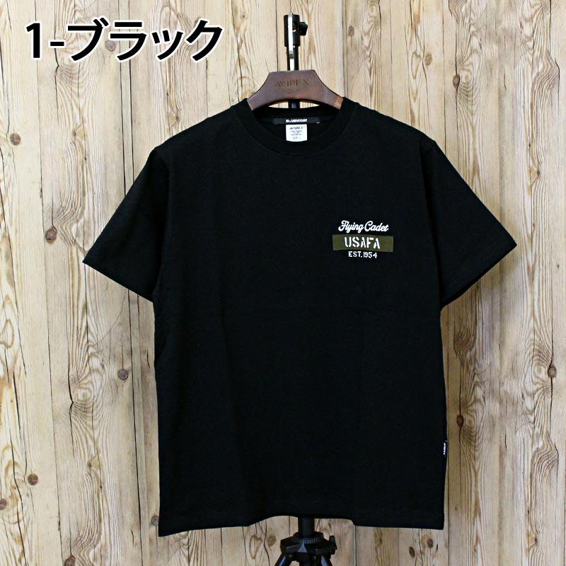 T-ASSAC ミリタリーシャツ AVIREX アヴィレックス CADET PATCH T-SHIRT 半袖Tシャツ 783
