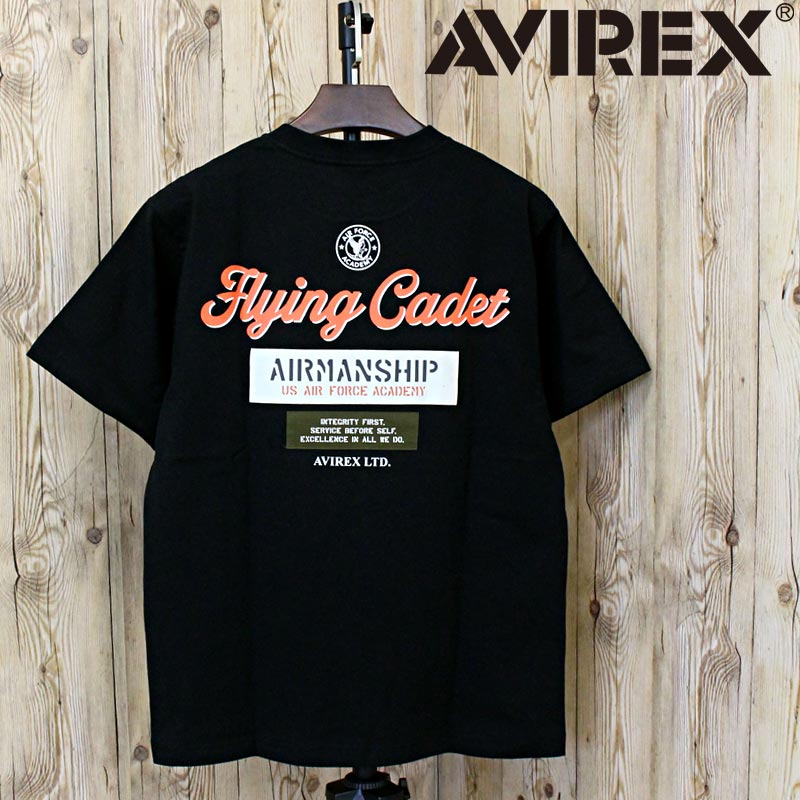 T-ASSAC ミリタリーシャツ AVIREX アヴィレックス CADET PATCH T-SHIRT 半袖Tシャツ 783