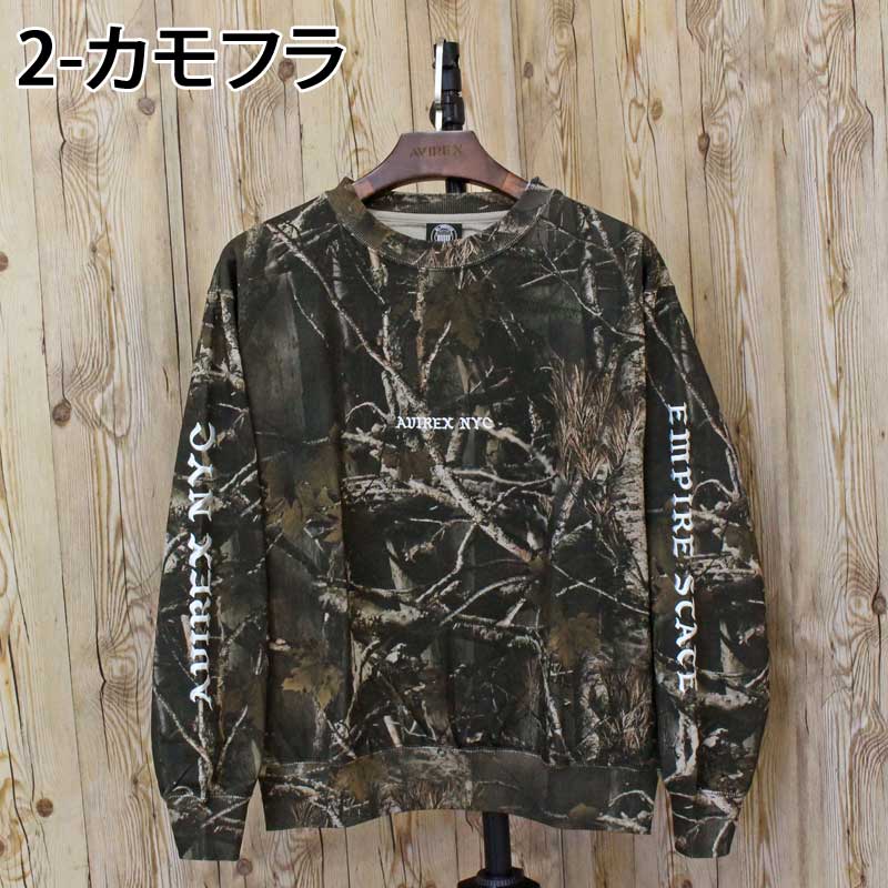 AVIREX アヴィレックス CREW NECK SWEAT 'REAL TREE CAMO' クルー