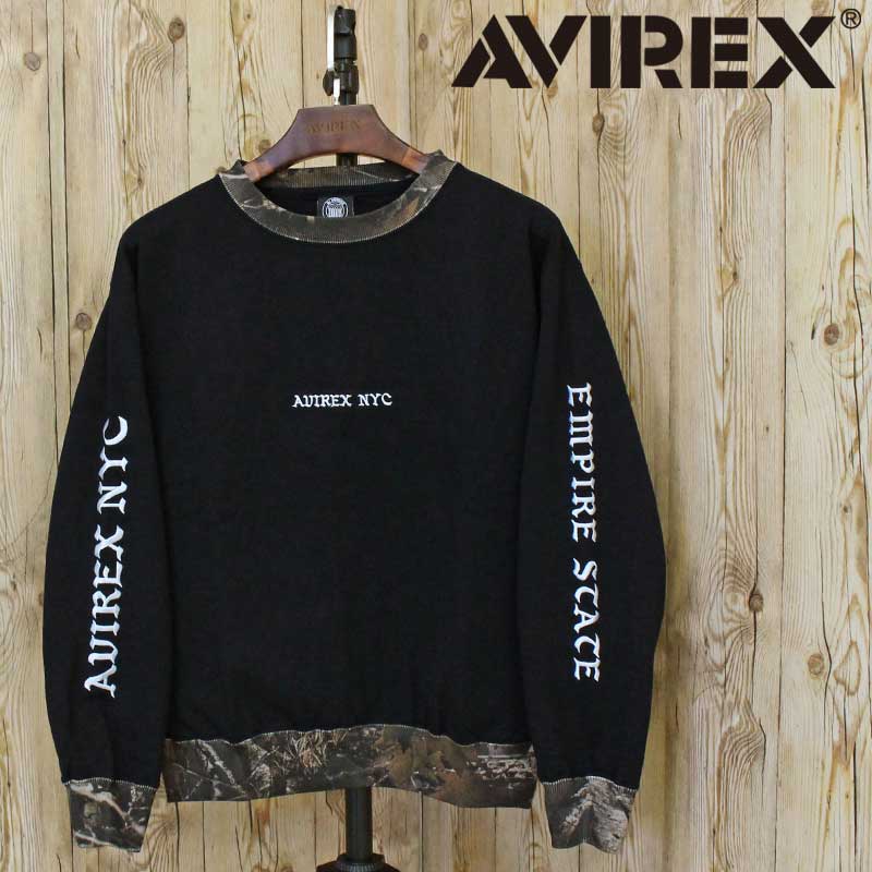 AVIREX アヴィレックス CREW NECK SWEAT 'REAL TREE CAMO' クルー