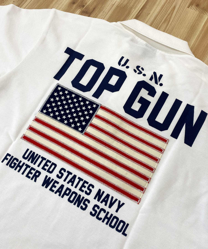 AVIREX アヴィレックス FLAG TOPGUN 半袖ポロシャツ