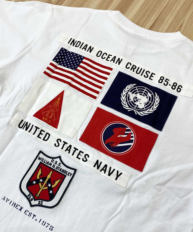 AVIREX アビレックス TOP GUN SHEETING PATCH T-SHIT トップガン AVIREX アビレックス TOP GUN SHEETING PATCH T-SHIT トップガン