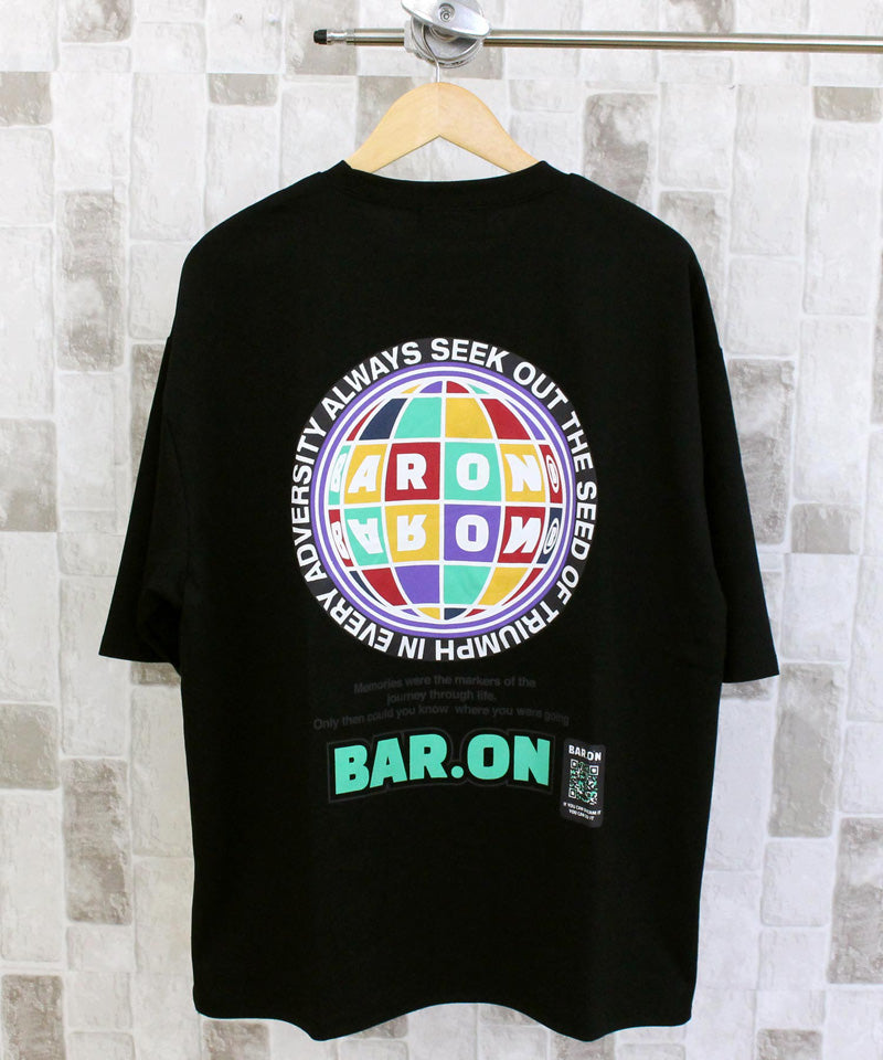 BARON バロン サークルロゴ バックプリント 半袖Tシャツ BARON バロン サークルロゴ バックプリント クルーネック 半袖T