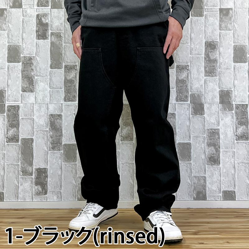 carhartt カーハート ダブルニーパンツ ブラック 32×32 USA製 Carhartt Firm Duck Double-Front Work Dungaree 黒 30×32