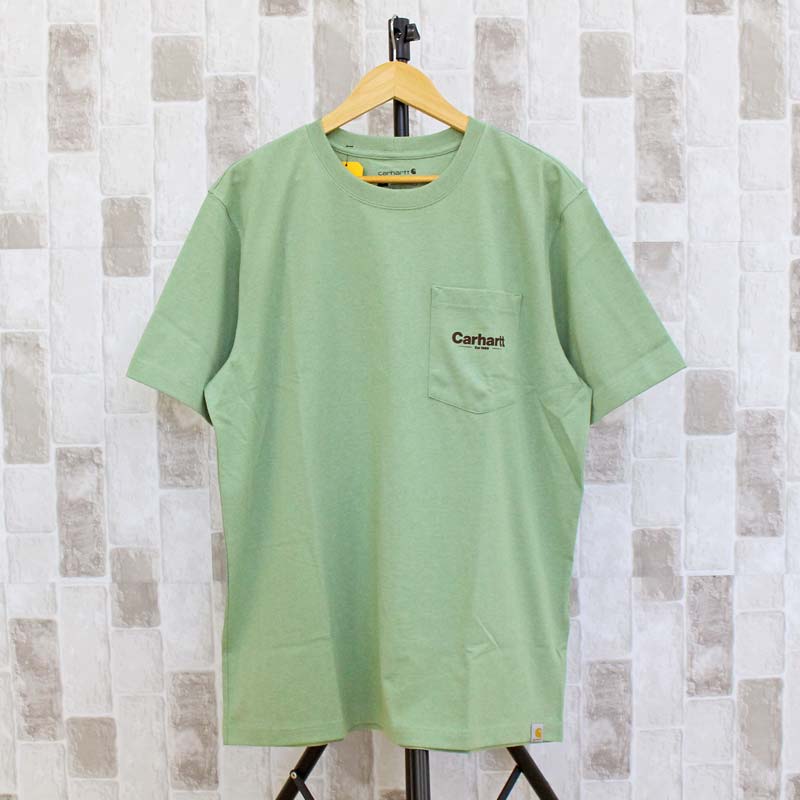 Carhartt カーハート リラックスフィットLineグラフィックバックプリントポケット付き半袖Tシャツ TopIsm