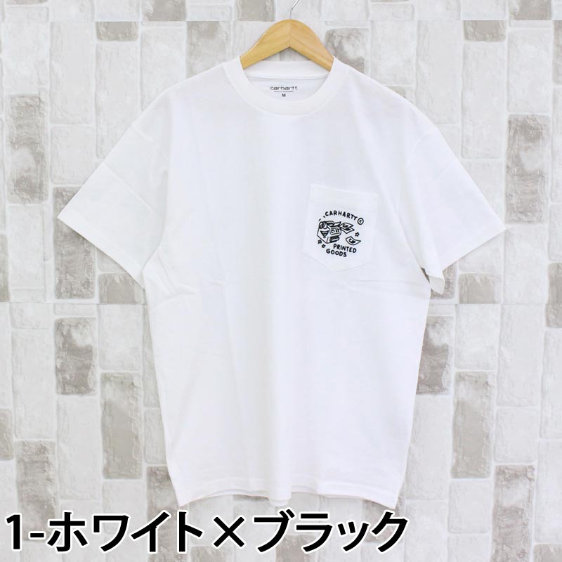【送料&関税込】Carhartt White Cotton S/s Fragment Pocket T- Carhartt カーハート WIP S/S フラグメント ポケットTシャツ S/S