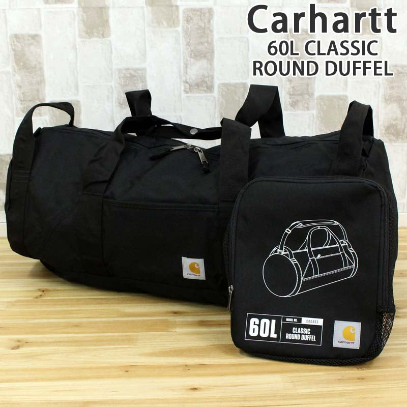 Carhartt ドラムバッグ ダック ネイビー 美品 USA製 93年製 Carhartt カーハート クラシックラウンドダッフル ボストンバッグ