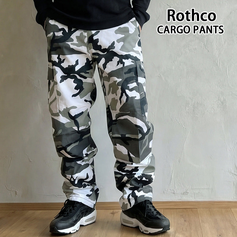 ROTHCO ロスコ カモフラージュ BDU ワイドカーゴパンツ – TopIsm