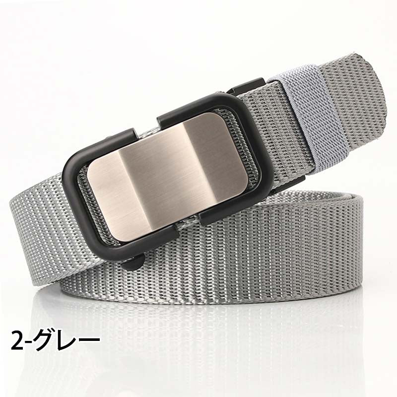 ゴルフ ベルト メンズ 無段階調整 オートロック ワンタッチ