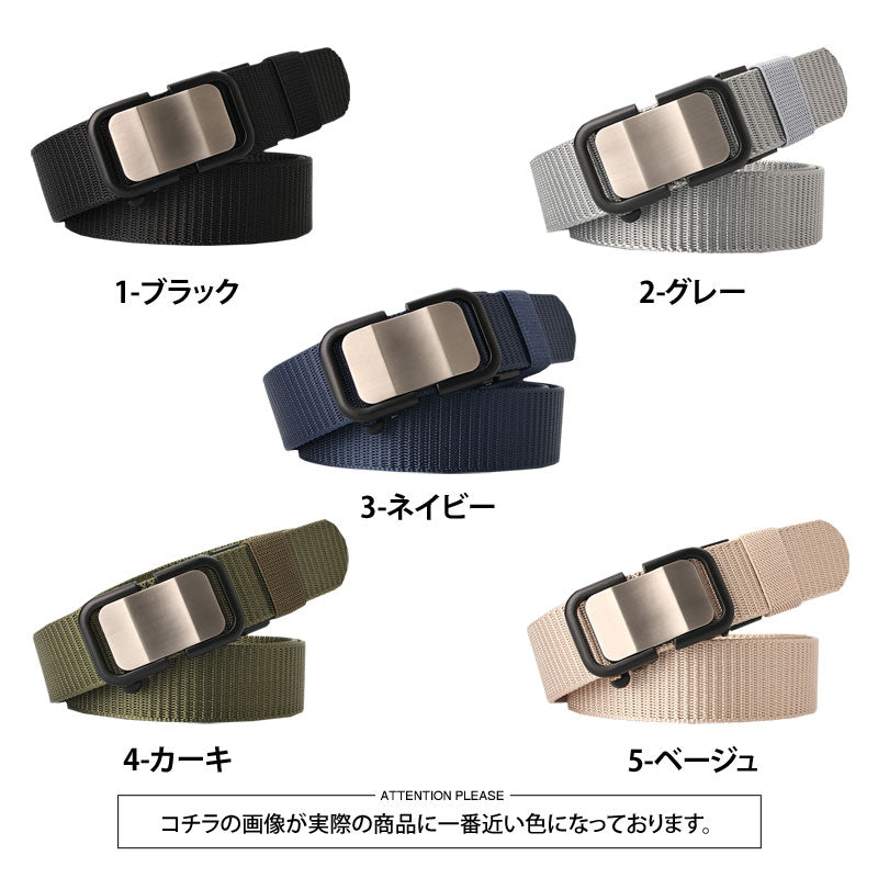 ゴルフ ベルト メンズ 無段階調整 オートロック ワンタッチ
