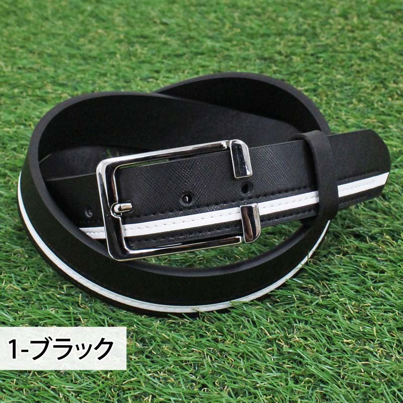 ゴルフ ベルト メンズ ゴルフウェア ライン入り ゴルフベルト