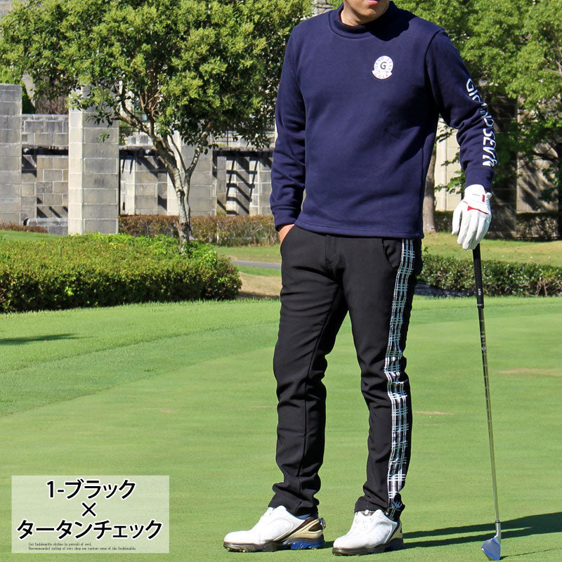 サイズ：LL FILA GOLF フィラゴルフ  裏起毛パンツ チェック柄 ホワイト系 [240101499214] ゴルフウェア メンズ ストスト FILA ゴルフ メンズパンツ（サイズ（S/M/L）：LL（XL