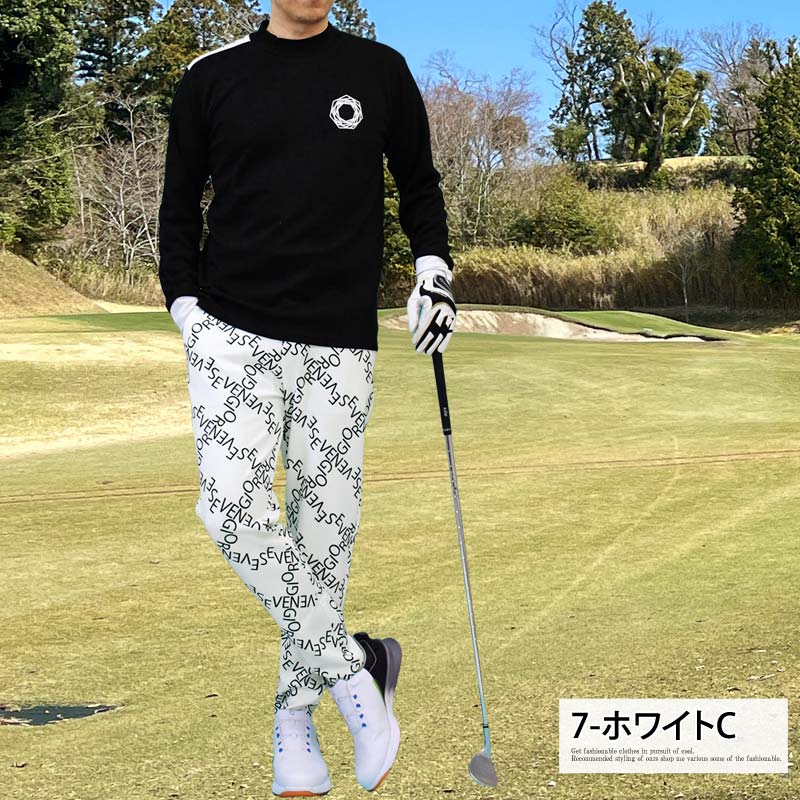 GIORNO SEVEN ジョルノセブン ゴルフパンツ メンズ ゴルフウェア 総柄