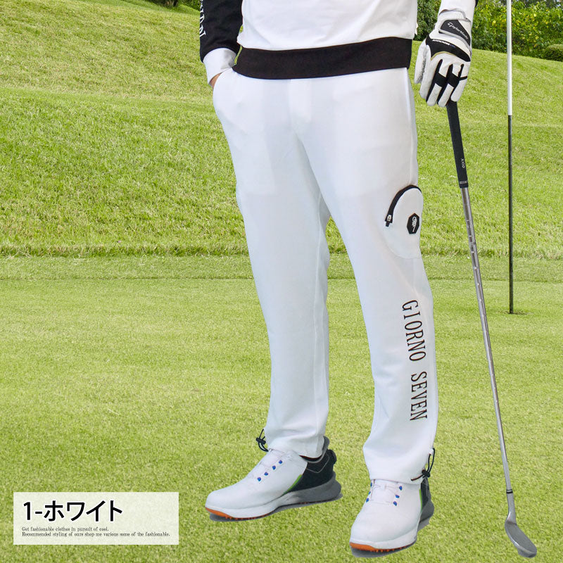 【美品】en Giorno（アンジョルノ）メンズ ゴルフパンツ ブラック ゴルフパンツ メンズ ゴルフウェア GIORNO SEVEN ジョルノセブン