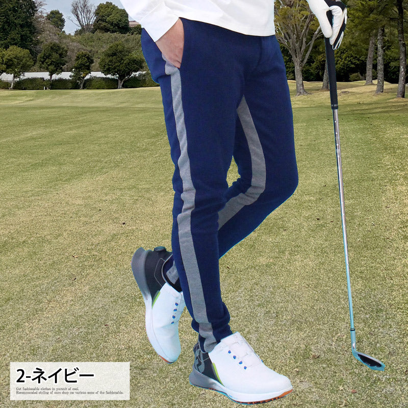 ゴルフパンツ メンズ ゴルフウェア ストレッチ スウェット両