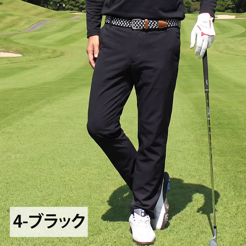 ゴルフウェア メンズ ゴルフパンツ 接触冷感 ストレッチ ウエストゴム
