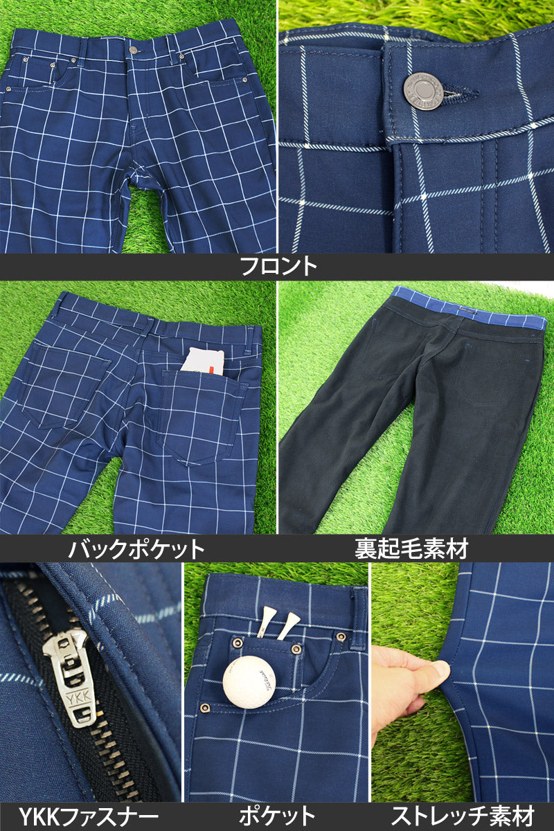 ゴルフパンツ メンズ 暖かパンツ 裏起毛 フリース ゴルフウェア