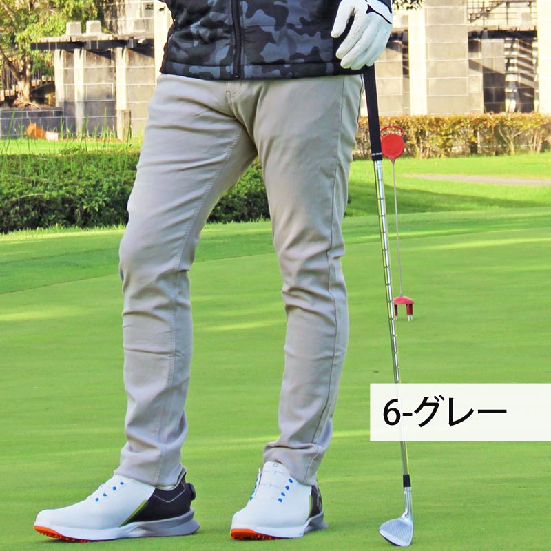 極美品✨ビームスゴルフ ロゴ 蓄熱 HEAT×防風 裏起毛 ゴルフ パンツ M ゴルフパンツ メンズ ゴルフウェア 裏起毛 暖か チノパン